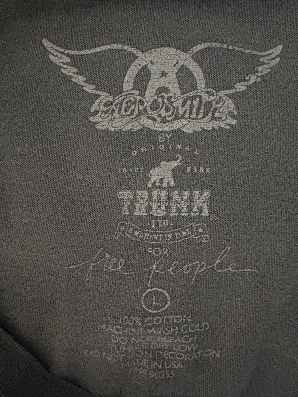 TRUNK LTD➕FREE PEOPLE X AEROSMITH Distressed Vintage T-shirt - Picture 5 of 6